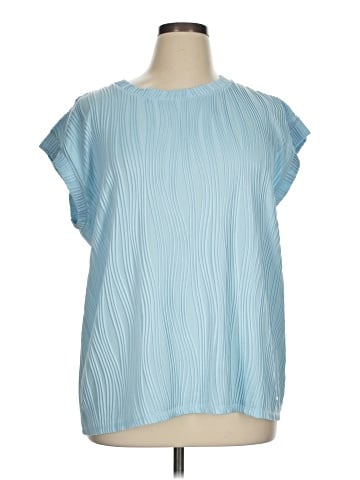 AK Anne Klein Short Sleeve Blouse (view 1)
