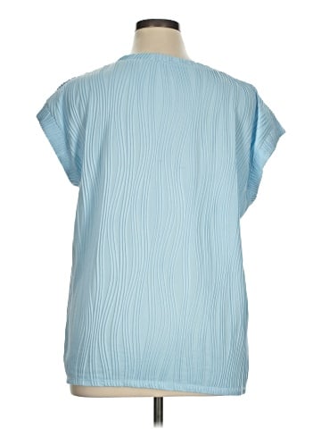 AK Anne Klein Short Sleeve Blouse (view 2)