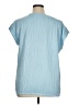 AK Anne Klein Blue Short Sleeve Blouse Size XL - photo 2
