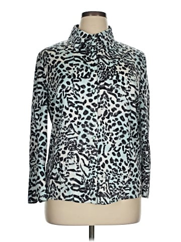 St. John Collection by Marie Gray Long Sleeve Silk Top (view 1)