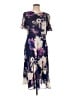 DKNY 100% Polyester Floral Blue Cocktail Dress Size 12 - photo 1