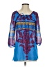 Hale Bob 100% Silk Blue 3/4 Sleeve Silk Top Size S - photo 1