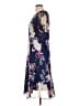 DKNY 100% Polyester Floral Blue Cocktail Dress Size 12 - photo 5