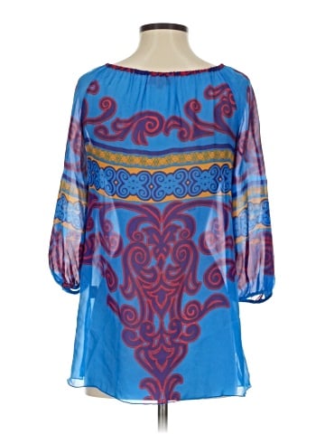 Hale Bob 3/4 Sleeve Silk Top (view 2)