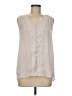 Gibson Latimer 100% Polyester Ivory Sleeveless T-Shirt Size M - photo 1