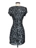 Parker 100% Silk Stars Silver Cocktail Dress Size S - photo 2