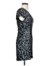 Parker 100% Silk Stars Silver Cocktail Dress Size S - photo 4