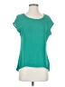 Unbranded 100% Polyester Teal Short Sleeve Top Size S - photo 1