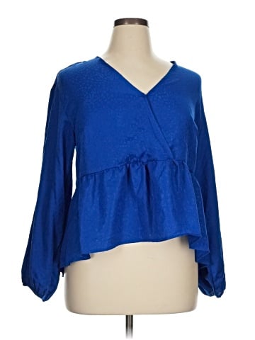 POPSUGAR Long Sleeve Blouse (view 1)