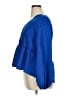 POPSUGAR 100% Polyester Blue Long Sleeve Blouse Size XL - photo 5