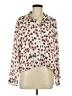 J.Crew 100% Viscose Animal Print Ivory Long Sleeve Blouse Size M - photo 1