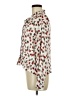 J.Crew 100% Viscose Animal Print Ivory Long Sleeve Blouse Size M - photo 5