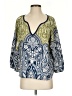Glam Blue 3/4 Sleeve Blouse Size S - photo 1
