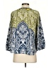 Glam Blue 3/4 Sleeve Blouse Size S - photo 2