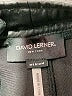David Lerner Chevron-herringbone Black Track Pants Size M - photo 7
