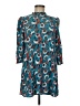 Forever 21 Print Teal Casual Dress Size M - photo 1
