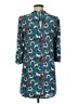 Forever 21 Print Teal Casual Dress Size M - photo 2