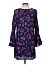 Blue Rain 100% Polyester Paisley Purple Casual Dress Size L - photo 2