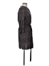 Gap Paisley Black Gray Casual Dress Size L - photo 4