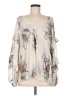 Torrid 100% Polyester Ivory Long Sleeve Blouse Size Med Plus (00) - photo 1