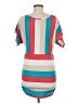 Love Stripes Teal Casual Dress Size M - photo 2