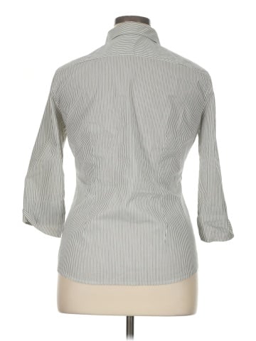New York & Company 3/4 Sleeve Button-Down Shirt (view 2)