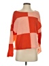 Cloud Ten 100% Acrylic Color Block Orange Pullover Sweater Size S - photo 1