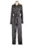Lulus Stripes Black Jumpsuit Size S - photo 1