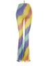 Black Bead Tie-dye Yellow Yoga Pants Size M - photo 2