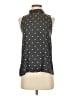 Ann Taylor LOFT 100% Polyester Polka Dots Black Sleeveless Blouse Size XS - photo 1