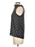 Ann Taylor LOFT 100% Polyester Polka Dots Black Sleeveless Blouse Size XS - photo 5