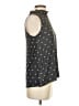 Ann Taylor LOFT 100% Polyester Polka Dots Black Sleeveless Blouse Size XS - photo 4