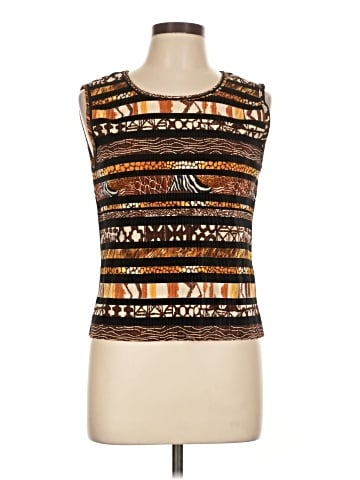 Plisse Sleeveless T-Shirt (view 1)