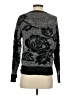 Gap 100% Cotton Floral Gray Pullover Sweater Size S - photo 2