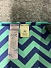Alya 100% Polyester Chevron-herringbone Teal 3/4 Sleeve Blouse Size M - photo 7