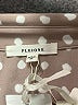 Pleione 100% Polyester Polka Dots Gray Long Sleeve Blouse Size XS - photo 7