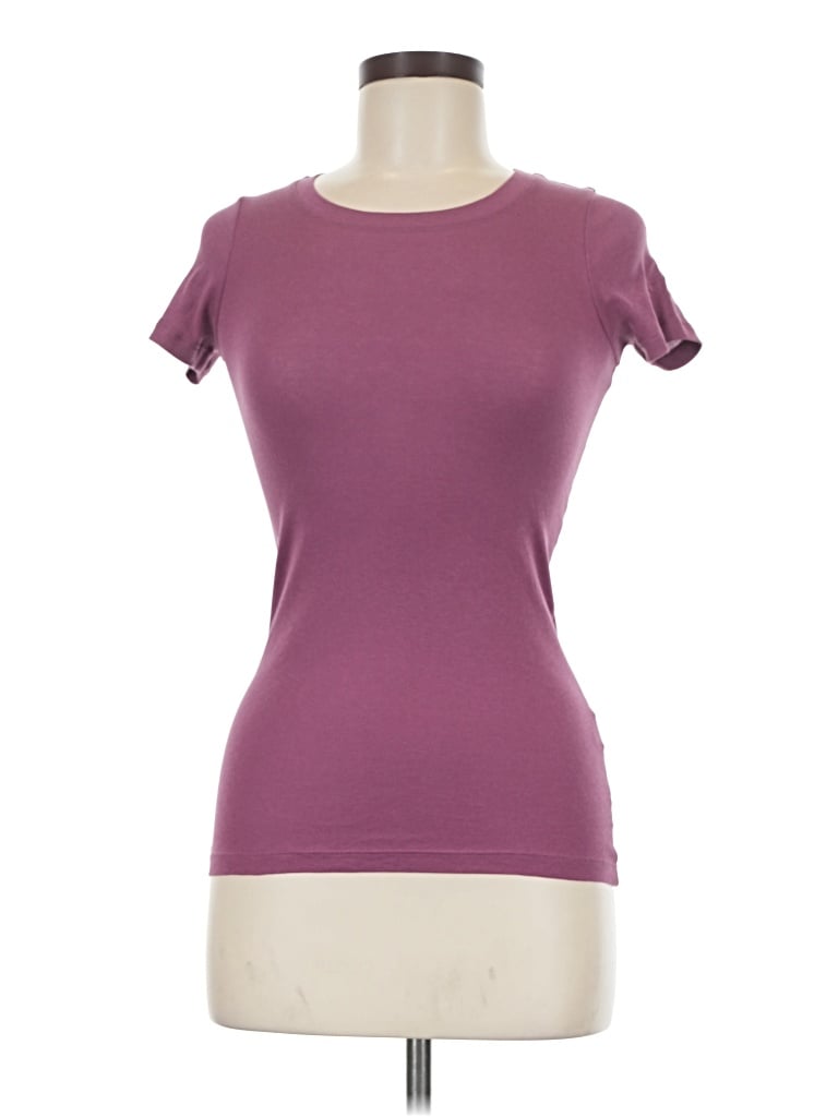 Pre-owned Theory Short Sleeve T-shirt In Purple
