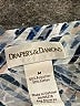 Draper's & Damon's Chevron-herringbone Blue 3/4 Sleeve Blouse Size M - photo 7