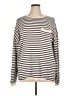 Lillusory 100% Cotton Stripes Gray Pullover Sweater Size XL - photo 1