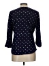 Chico's Polka Dots Blue 3/4 Sleeve T-Shirt Size Lg (2) - photo 2