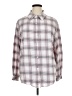 Miami 100% Cotton Plaid Pink Long Sleeve Button-Down Shirt Size XL - photo 1