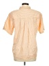 Bill Blass 100% Cotton Stripes Orange Short Sleeve Button-Down Shirt Size M - photo 2