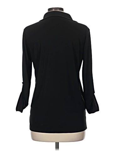 Liz Claiborne Collection 3/4 Sleeve Button-Down Shirt (view 2)