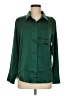 Unbranded Green 3/4 Sleeve Button-Down Shirt Size M - photo 1