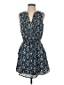 Gap 100% Polyester Floral Blue Casual Dress Size XS - photo 1