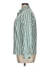 Koret 100% Polyester Stripes Teal Long Sleeve Blouse Size 14 - photo 5