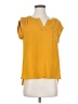 DR2 100% Polyester Yellow Short Sleeve T-Shirt Size S (petite) - photo 1