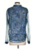 Coldwater Creek 100% Polyester Blue Long Sleeve Blouse Size S (petite) - photo 2