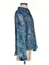 Coldwater Creek 100% Polyester Blue Long Sleeve Blouse Size S (petite) - photo 4