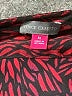 Vince Camuto 100% Polyester Animal Print Red Long Sleeve Blouse Size XL - photo 6